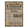 Hunting 50th Birthday Invitation with Camo