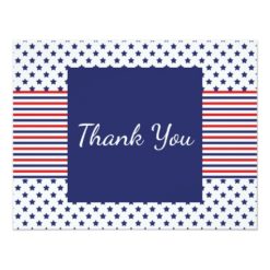 Independence Day Patriotic Thank You Card