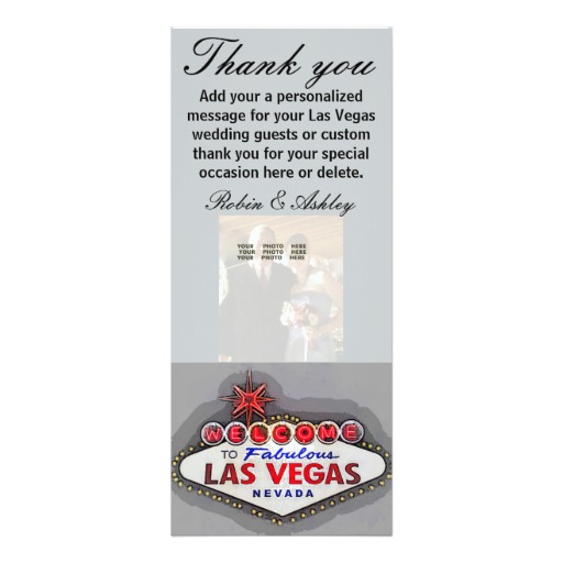 Las Vegas Thank You Photo Cards
