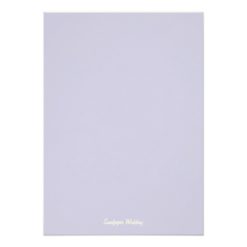 Lavender Seashell Wedding Photo Thank You Card - Image 2