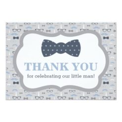 Little Man Thank You Card
