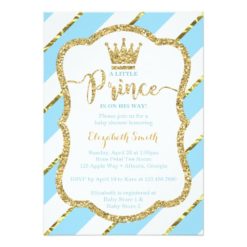 Little Prince Baby Shower Invite