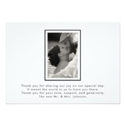 Love & Thanks 2 Photo Wedding Thank You Card - Image 2