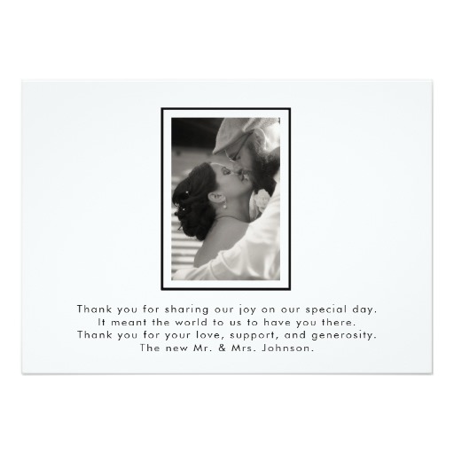 Love & Thanks 2 Photo Wedding Thank You Card - Image 2