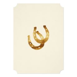 Lucky in Love Horseshoe Engagement Party Card - Image 2