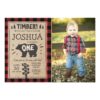 Lumberjack Birthday Invitation Woodland Birthday