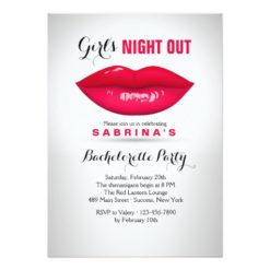 Luscious Lips Bachelorette Party Invitation