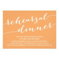MODERN CALLIGRAPHY | REHEARSAL DINNER INVITATION