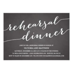 MODERN CALLIGRAPHY | REHEARSAL DINNER INVITATION