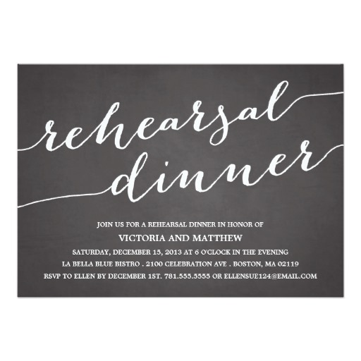 MODERN CALLIGRAPHY | REHEARSAL DINNER INVITATION