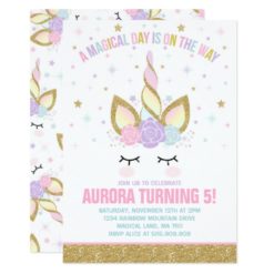 Magical Unicorn Birthday Invitation Unicorn Party