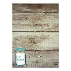 Mason Jar Rustic Wood Bachelor Party Invitations - Image 2