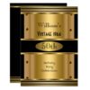 Men's 50th Birthday Party Gold Black Vintage 2 Card