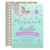 Mermaid Birthday Invitation Under The Sea Party