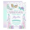 Mermaid Birthday Invitation Under The Sea Party