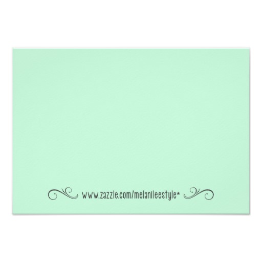 Mint Green and Gold Glitter Thank You Card - Image 2
