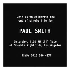 Modern Bold Calendar Bachelor Birthday Party Card - Image 2