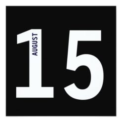Modern Bold Calendar Bachelor Birthday Party Card