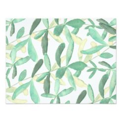 Modern Botanical Greenery Wedding Thank You Card - Image 2