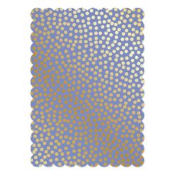Modern Confetti Polka Dots Lavender and Gold Card - Image 2