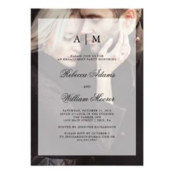 Modern Wedding Engagement Party | Photo Overlay Card
