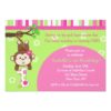 Monkey Birthday Party Invitations