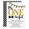Mr. ONEderful Birthday Invitation