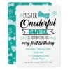 Mr. Onederful Invitation