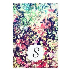 Multicolor Elegant Floral Collage Pattern Card - Image 2