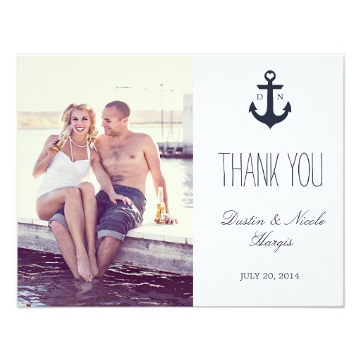Nautical Thank You | Wedding Invitation Card