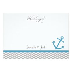 Nautical Wedding Thank You Card