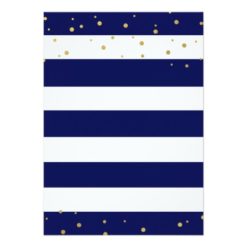 Navy Glam | Stripe Bachelorette Party Invitation - Image 2