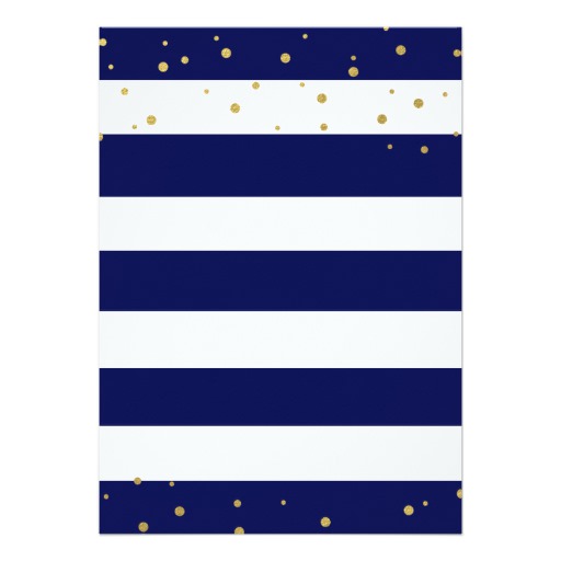 Navy Glam | Stripe Bachelorette Party Invitation - Image 2