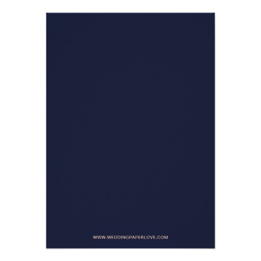 Navy and Rose Gold Elegant Script Rehearsal Dinner Card - Image 2