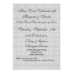 OBSOLETE 60th Diamond Wedding Anny Photo Party Card - Image 2