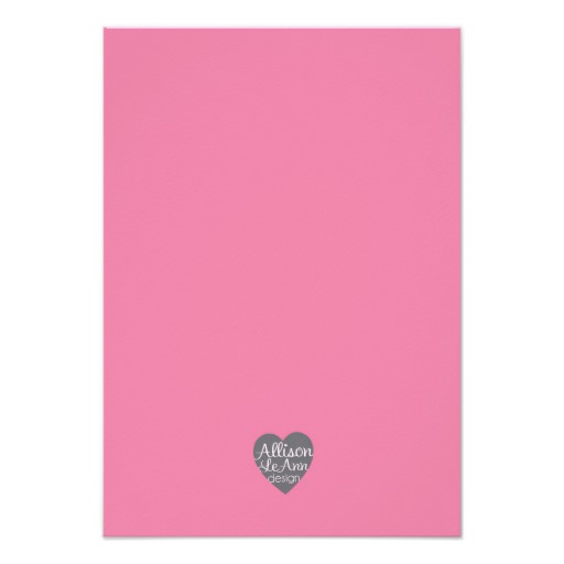 Oh Baby Elephant - Pink & Gray Baby Shower Invite - Image 2