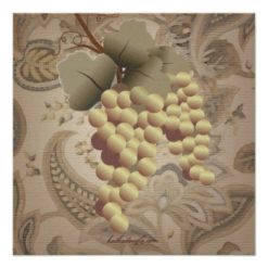 Old World Grapes Wine Themed Engagement Party Card - Image 2