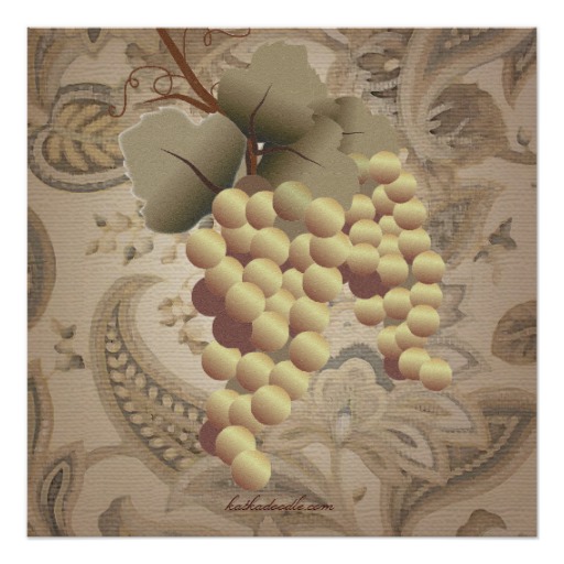 Old World Grapes Wine Themed Engagement Party Card - Image 2