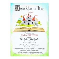 Once Upon a Time Storybook Baby Shower Invitation