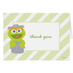 Oscar the Grouch Baby Shower Thank You Card