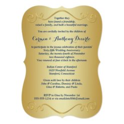 PRINTED RIBBON Fancy Shape 65th Anniversary Invite - Image 2