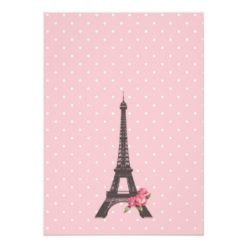 Paris French Eiffel Tower Baby Shower Invitation - Image 2