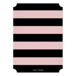 Peach Pink Floral & Stripe Bachelorette Party Card - Image 2
