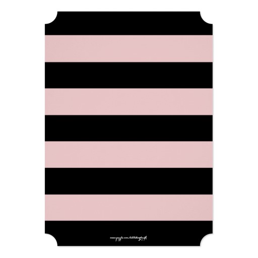 Peach Pink Floral & Stripe Bachelorette Party Card - Image 2