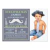 Photo Little Man Mustache Birthday Invitation