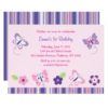 Pink Butterfly 1st Birthday Card