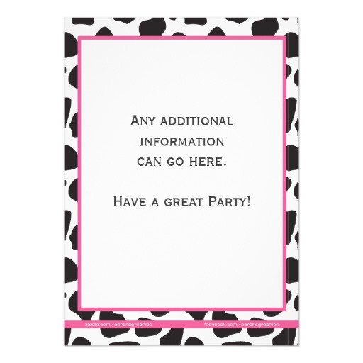 Pink Cow Print Cowgirl Bachelorette Party Invite - Image 2