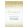 Pink & Gold Glitter 1st Birthday Invitation  FIRST
