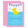 Pink Rubber Duck 1st Birthday Card