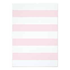 Pink and Faux Gold Stripes Girl Baby Shower Card - Image 2